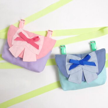 リボンコレクション 移動ポケット ブルー Kids