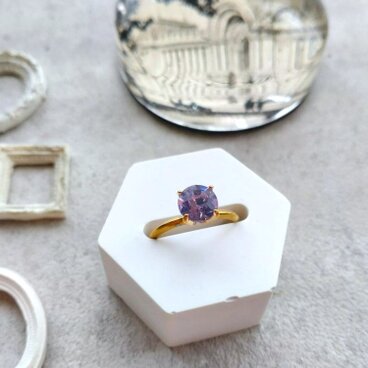 【限定数1】ヴィンテージグラスの指輪 ■ アレキサンドライト ■ 10.5号サイズ