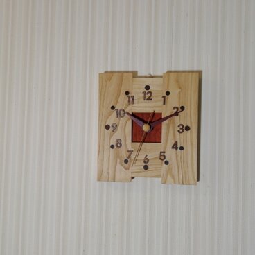 栗のかけ時計（四角形）