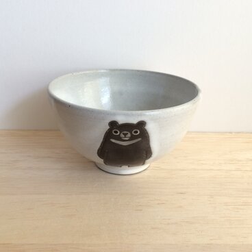 ツキノワグマの茶碗