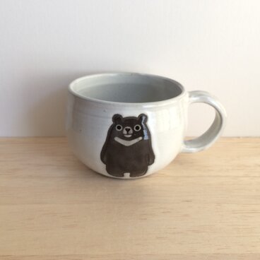 スープカップ（ツキノワグマ・白）