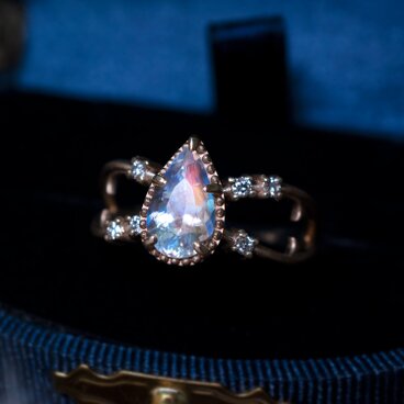 アンデシンラブラドライトのプラネットリング