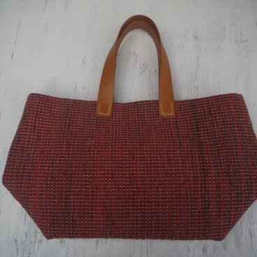 裂き織りバッグ OR