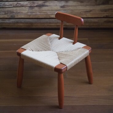 ペーパーコードのこどもいす　子供イス　キッズチェア