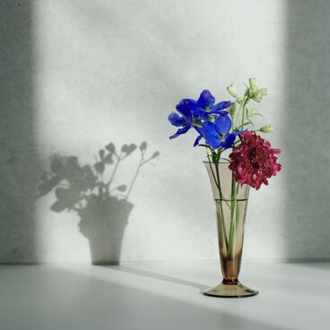 ドイツ製/ヴィンテージ/小さなガラス花瓶/一輪挿し