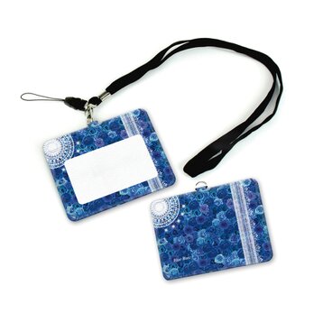 IDケース/IDカードホルダー/パスケース【ブルーローズⅥ】（名入れ可）