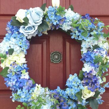 空色アジサイリース