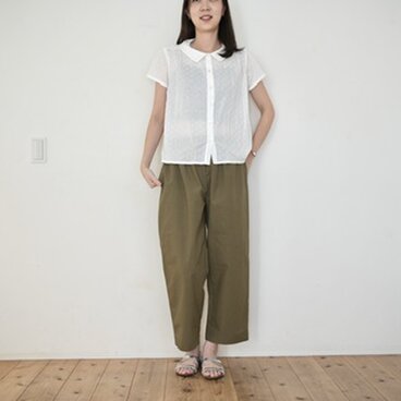カーキのゆったりパンツ　No.385