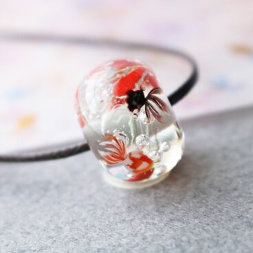 金魚のとんぼ玉（ガラス玉）