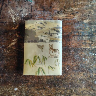 絵本なブックカバー『八島湿原』