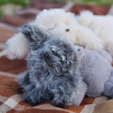 寝ぼけた手乗りイエティ グレー