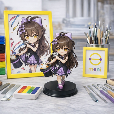 オリキャラちびドール｜設定画・ラフから立体化｜世界に一つの作品