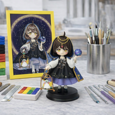 デザインから作るちびキャラ人形｜表情・衣装・配色指定OK｜オーダー