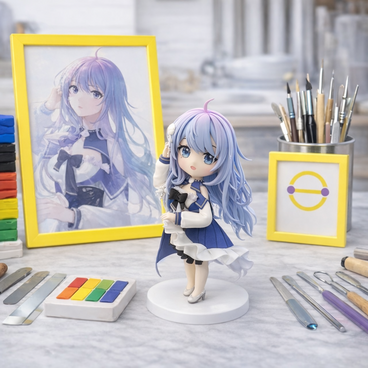 写真から作るちびキャラ風ドール｜似顔デフォルメ制作｜オーダーメイド