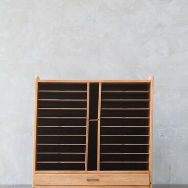 ポストカードケース 古家具/古道具/アンティーク/小箱/収納/ポストカード/棚/カルテケース