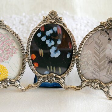 三面連結のスモールサイズ ピクチャーフレーム