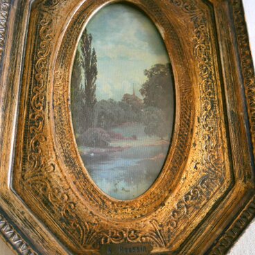 バロック風景画【二コラ・プッサン】額装製品（複製品）【B】