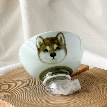 チコロット❤️Sサイズ❤️すべて手描き❤️染付け❤️ご飯茶碗❤️柴犬❤️お子さまにも❤️可愛い