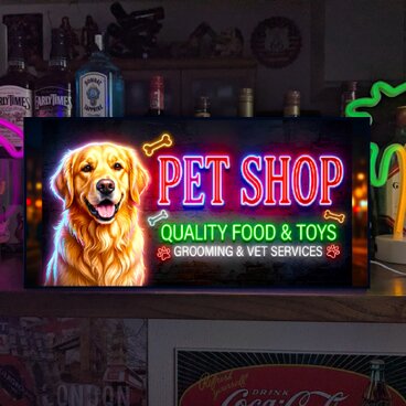【オーダー無料】ペットショップ ドッグカフェ ドッグラン 犬 ワンちゃん 店舗 自宅 照明 看板 置物 雑貨 ライトBOX