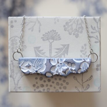 : : : 陶土の草花ネックレス : : : 1443