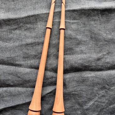 紡ぎ独楽・阿呍(２本セット) 染井吉野②