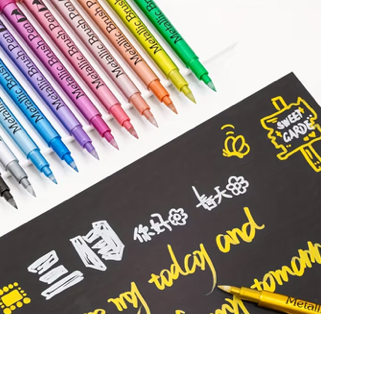 メタリック クラフトマーカーペン 1２色セット　筆