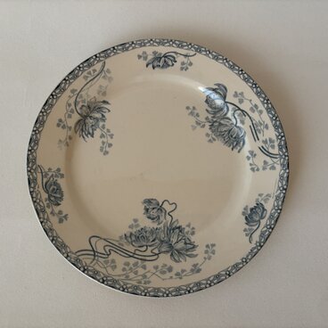 フランスアンティーク　U&C Sarreguemines (サルグミンヌ) / ROYAT　ディナープレート