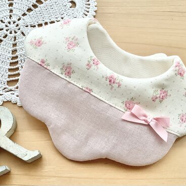 再販♪新作♪pink rose♪オーガニック♪ふわふわやわらかスタイ♪のコピー