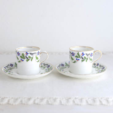 エインズレイ　デミタスカップ＆ソーサー2客セット