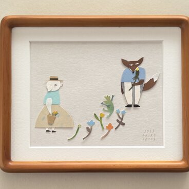 「LOVE」額装込