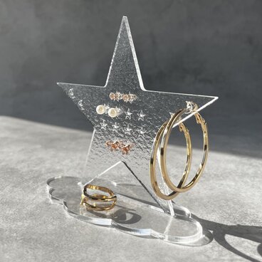 「星のアクセサリースタンド」｜スタッズピアス対応｜ギフト・プレゼント　ジュエリースタンド　収納