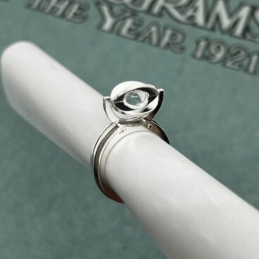 Crystal Ball Spinning Ring 【受注制作】