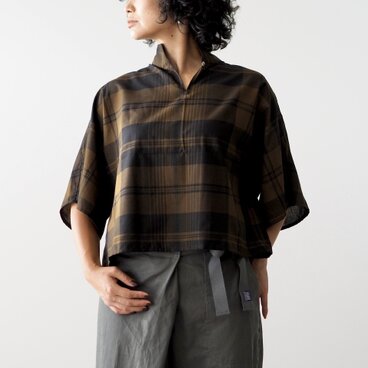 サロンで作ったショート丈のドロップシャツ
