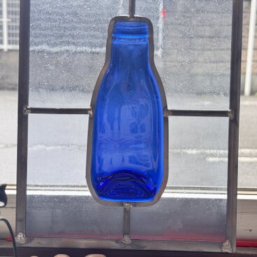 bluebottle ステンドグラス　部屋飾り　扉飾りなどにも
