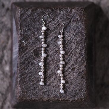 -Pearl・Silver- long line_hooks