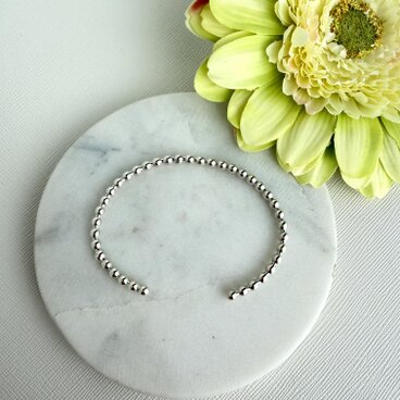 Halo Bead Cuff - Silver925