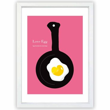 Love Egg 　たまご　送料無料 　sei新着作品/新着順　イラスト　ポスター　アートポスター　4119