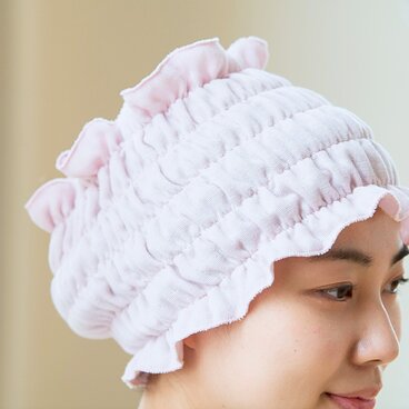 幅広ヘアーバンド Organic Cotton 3重ガーゼ【桜染め】