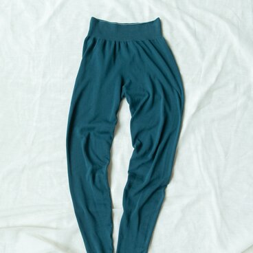 ［マルベリー染め］包まれる心地よさニットレギンス【Organic Cotton 無縫製】