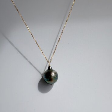 一点もの 大粒Tahitian Baroque Pearl Necklace
