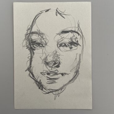 鉛筆画　表情