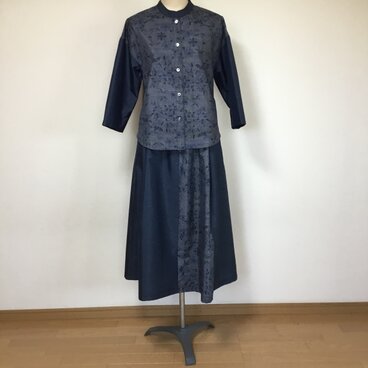 大島紬2種のスカーと