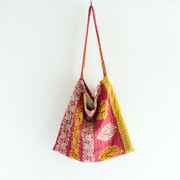 kanthaquilt square totebag -R- / カンタキルト スクエアトートバッグ