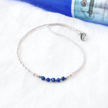 Petite Line Short Necklace（ラピスラズリ）