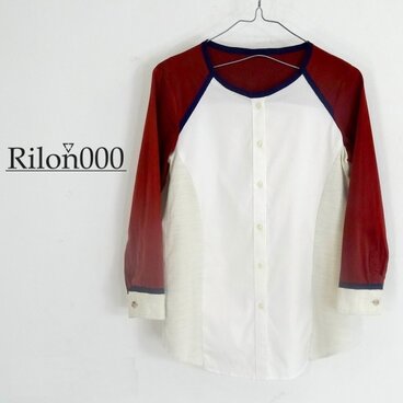 ≪リメイク１点物≫異素材ＭＩＸシャツ：M Size