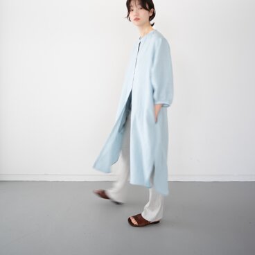 belgian linen shits one-piece/sax