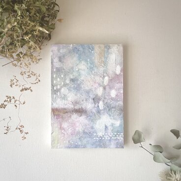 原画 抽象画『melting rainbow, a.』