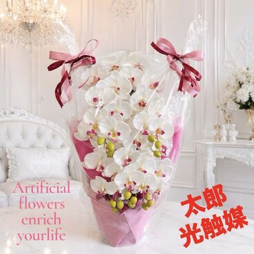 光触媒　人工観葉植物　ウォールグリーン　フェイクグリーン　胡蝶蘭