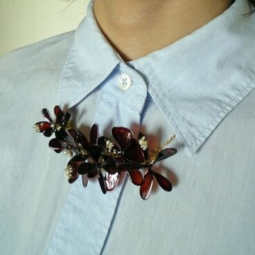 首飾り*sepia color flower