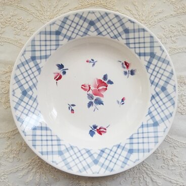 DIGOIN SARREGUEMINES MAURICE　サルグミンヌ　レッドローズ 　スーププレート深皿/TB0851A